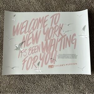 New Taylor Swift Welcome to New York Lithograph